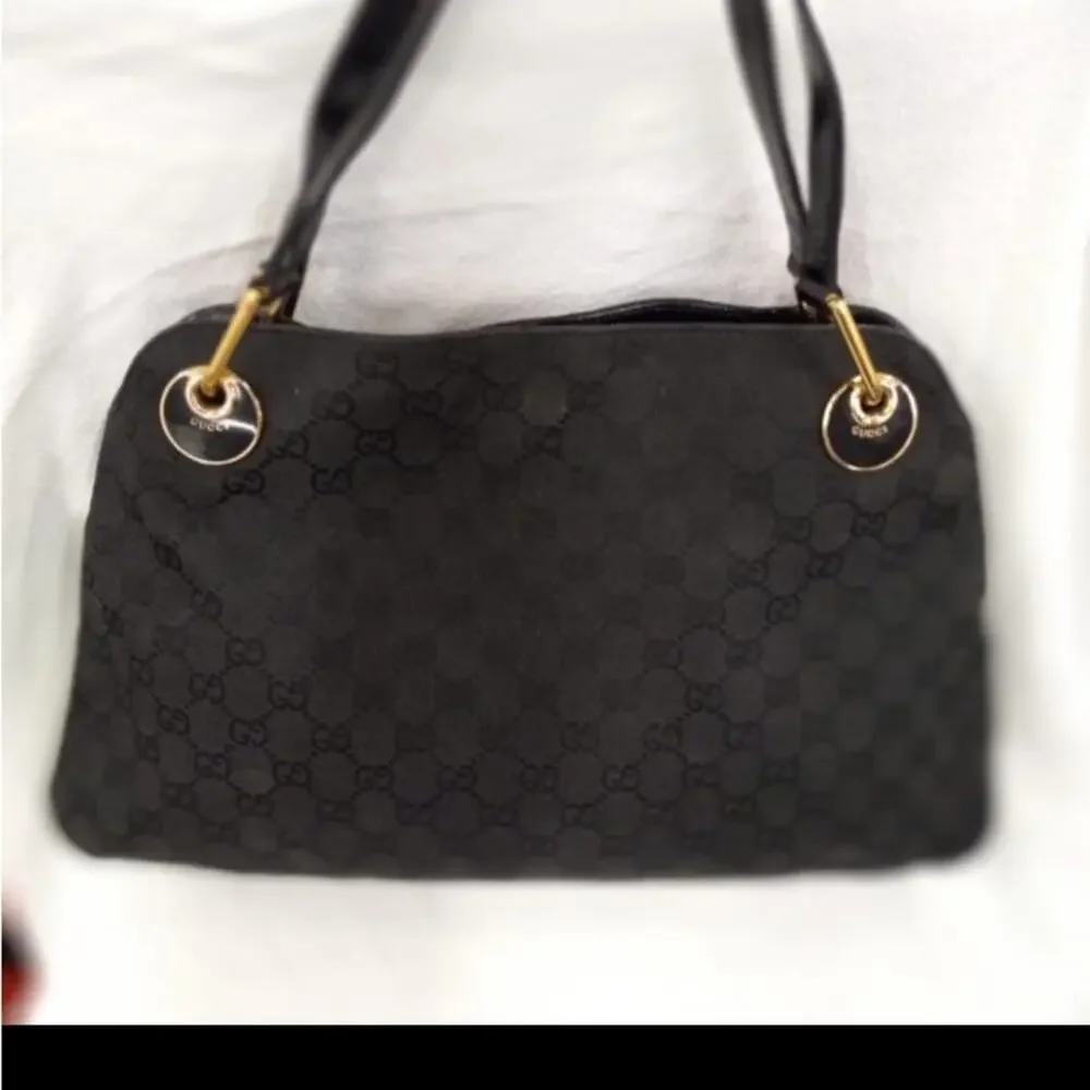 Gucci GG Eclipse Shoulder Bag Canvas Patent leather Bag